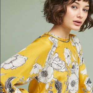 Anthropologie Giovanna Silk Blouse